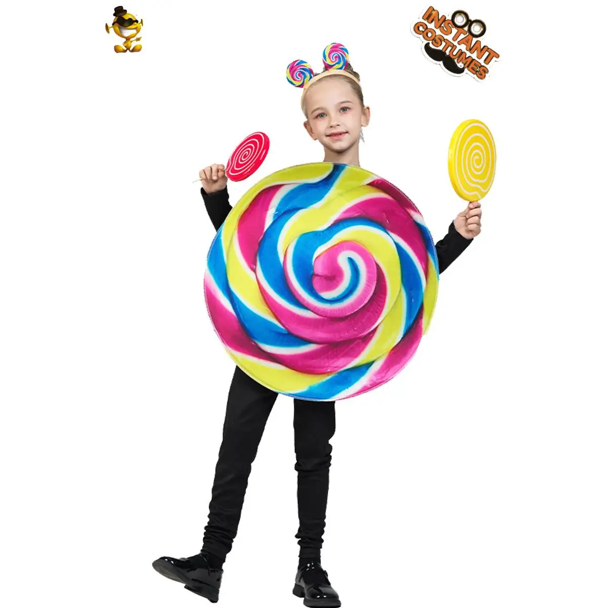

Halloween Funny Lollipop Costume Party Performance Stage Show Costume Women's Traditional Ethnic Stage Performance Outfit