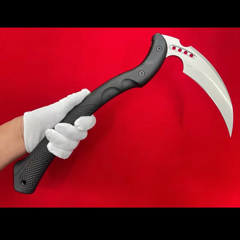 Outdoor Portable EDC Tactical Sickle Camping Vehicle Emergency Survival Tool （No Blade）