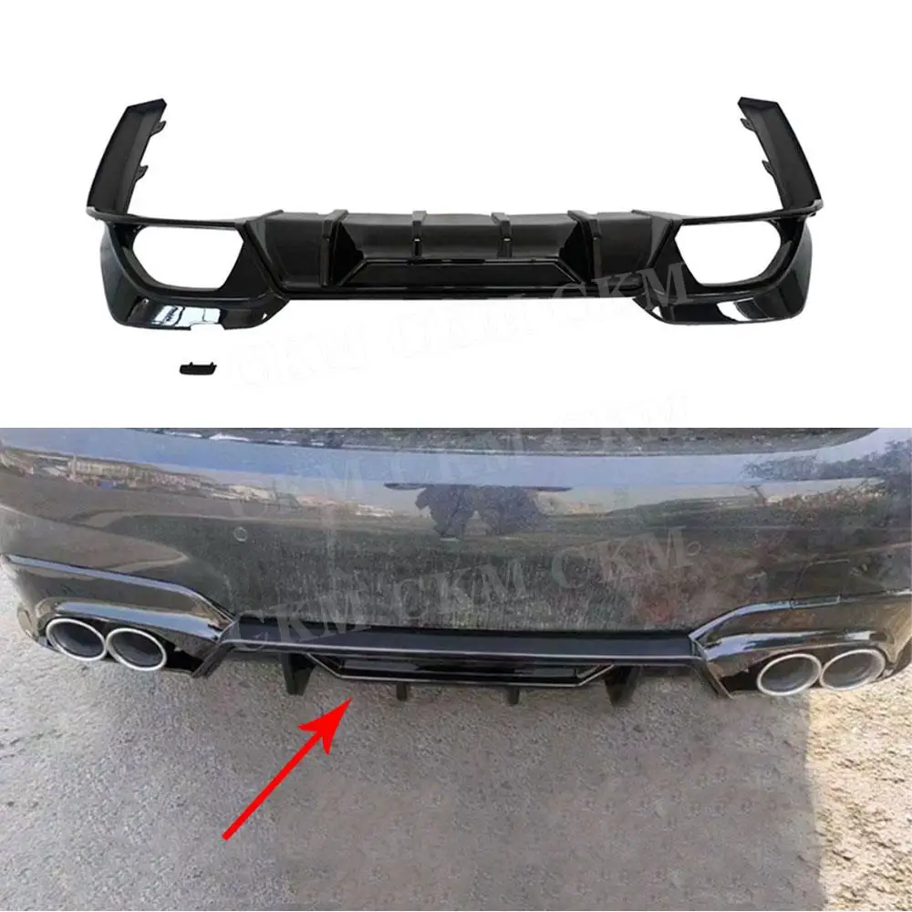 

ABS 3Pcs/set Rear Bumper Diffuser Side Splitters For BMW 3 Series G20 G28 M Sport 2019 2020 2021 Car Accessories Styling