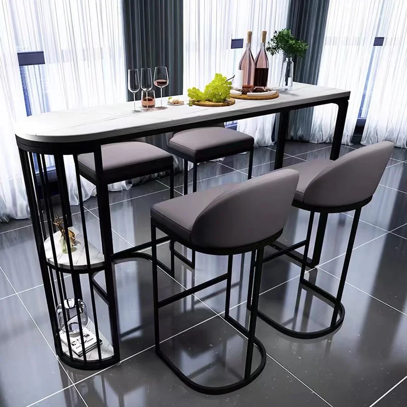 Modern High Bar Tables Nightclub Luxury Reception Coffee Long Bar Tables Counter Kitchen Keuken Tafeljes Home Furniture YY50BT