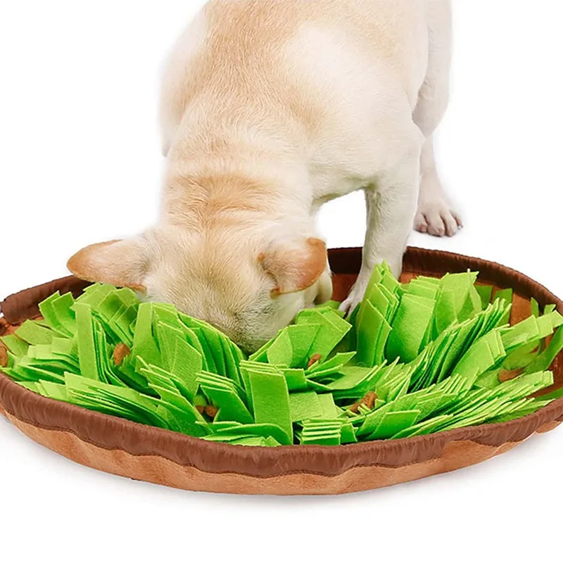 Tapete de rapé lavável para animais de estimação, brinquedos para cães, treinamento de cheiro de nariz, sniffing pad dogs puzzle toy slow food feeding bowl, acessórios para cães