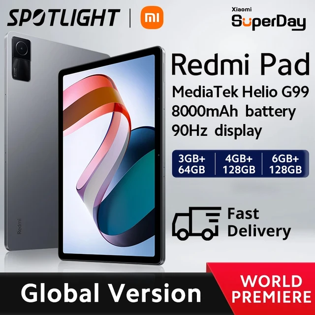 Xiaomi-Redmi pad Mi,10.61インチ,90Hz,2k画面,8000mAh,顔認識付きの国際版タブレット - AliExpress