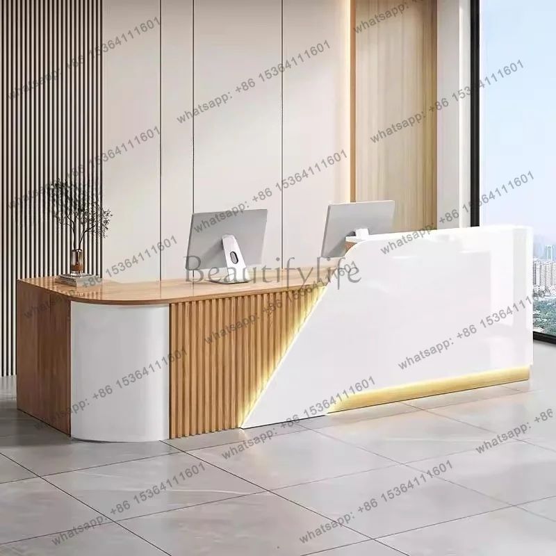 Minimalist Design Reception Desks Beauty Luxury Unique Welcome Reception Desks Executive Company Scrivania Commercial Furniture