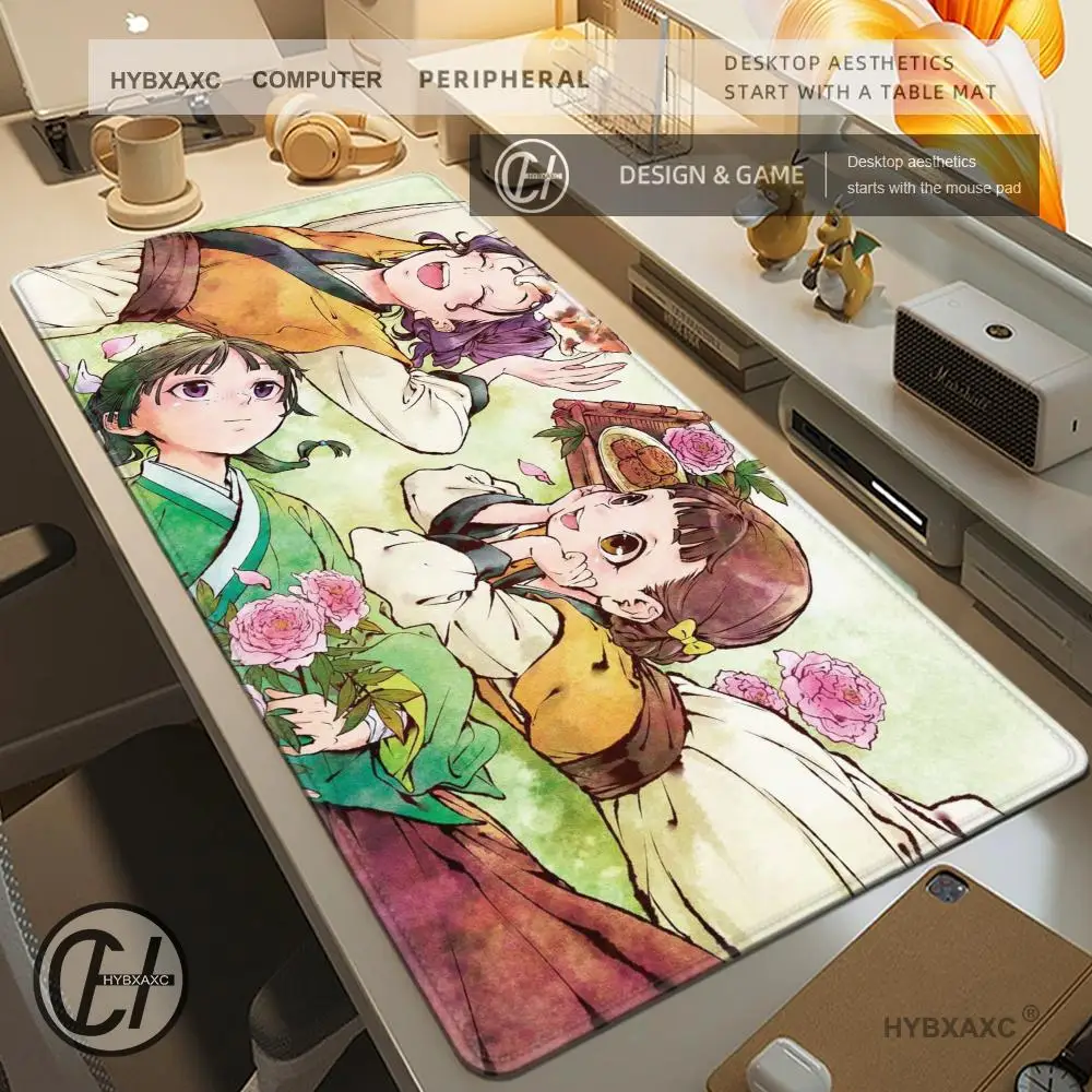 The Apothecary Diaries Anime Mouse Pad Cute HD Rubber Desk Pad Extended Gaming Keyboard Mat Large HYBXAXC XXL Game Mouse Pad