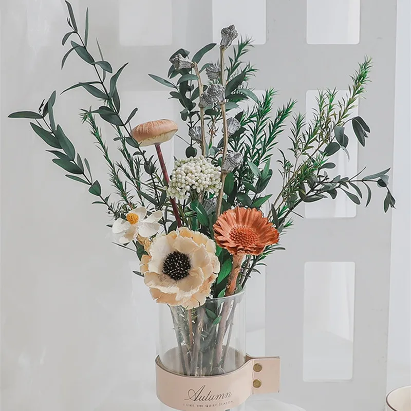 

Pampas Grass Palm And Dried Flower Bouquet For Vase Natural Pampa Party Gifting Boho Decor Weddings or Home Decorations