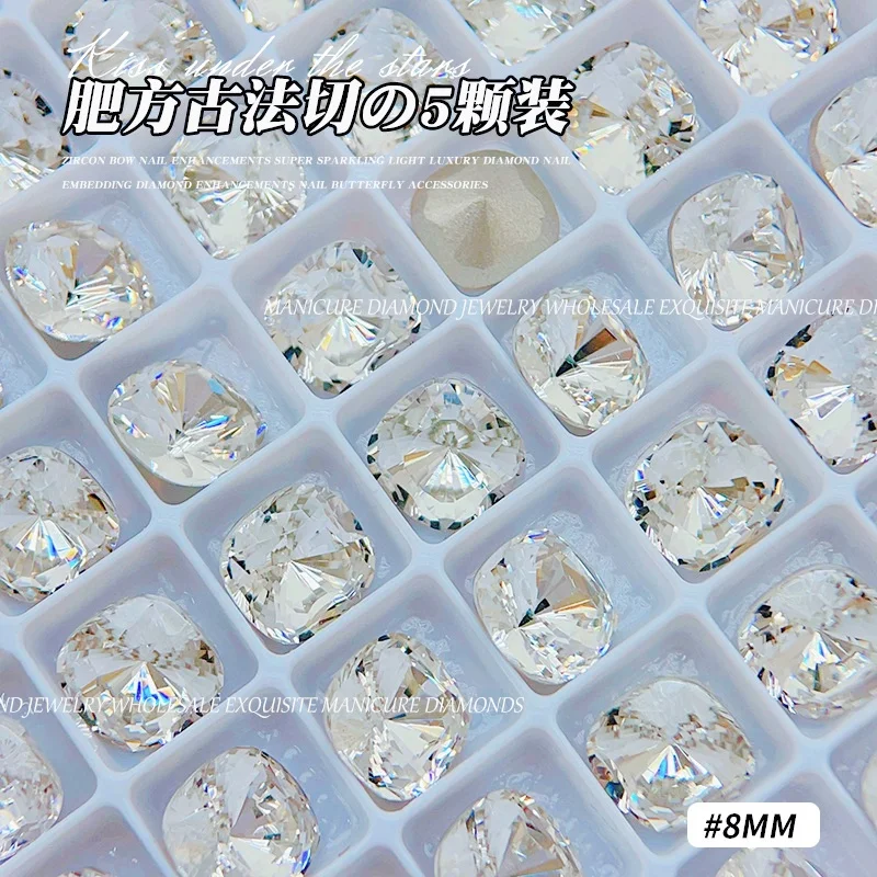 K9 Crystal Clear White Series Mixed Shaped diamonds Pointed bottomed Gems Used for earrings necklaces Nail Jewelry accessory