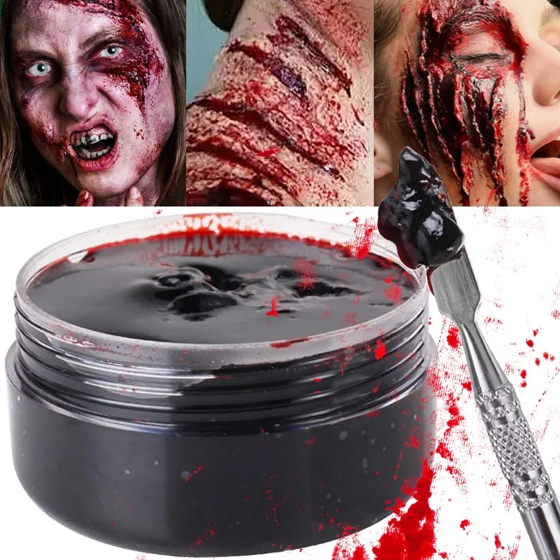1/3 шт., гель с кровью на Хэллоуин, долговечный набор для макияжа, реалистичная поддельная кровь, паста, зомби, скелет, косплей, реквизит для рисования лица 1/3 шт., гель с кровью на Хэллоуин, долговечный набор для макияжа, реалистичная поддельная кровь, паста, зомби, скелет, косплей, реквизит для рисования лица