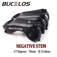 BUCKLOS-vástago negativo de 17 grados para manillar de bicicleta, piezas de manillar de bicicleta de montaña y carretera, 31,8mm, 70mm