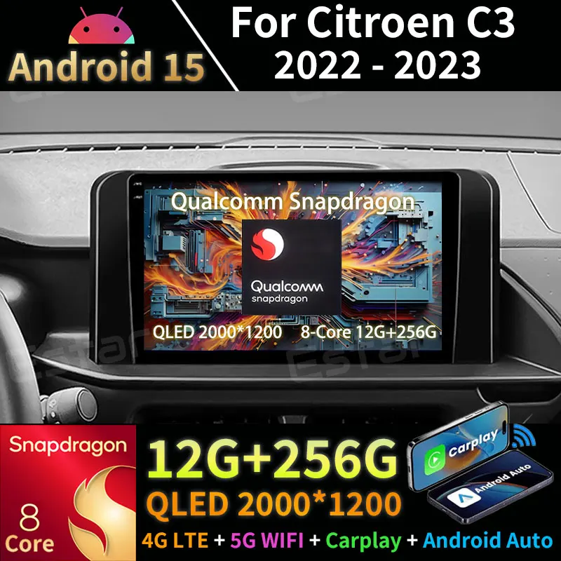 Android 15 Car Radi…