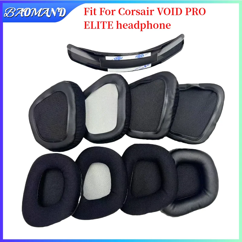 

BAOMAND Replacement Earpads Memory Foam Ear Cushion Cover For Corsair VOID PRO ELITE Gaming Headset Earmuffs Ear Pads