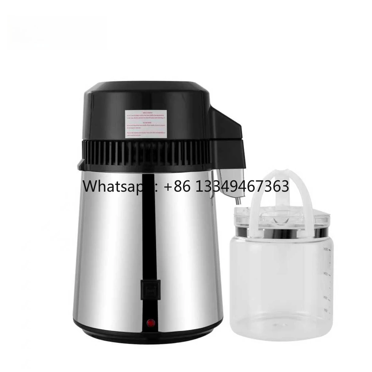 Water Distiller Laboratory Distilled Water with Metal and Plastic Materials Electric Power Source