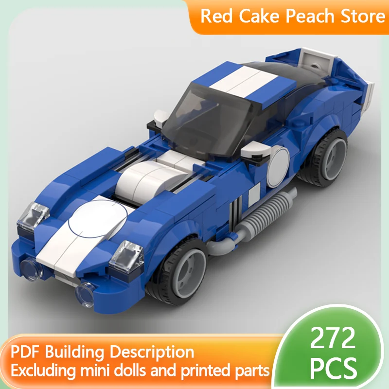 

Модель скоростного гоночного автомобиля MOC, строительные кирпичи, кобра, купе, модульная технология, детские праздничные подарки, сборка игрушек, костюм