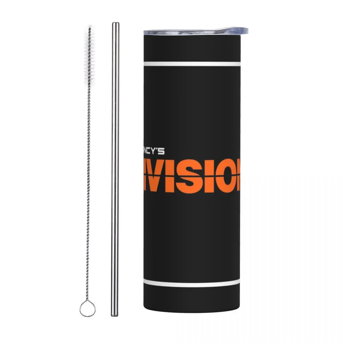 Tom Clancy's The Division 2 (15) Stainless Steel Tumbler Vacuum Insulated Mugs Thermal Cold Cups Straws With Lid 20oz