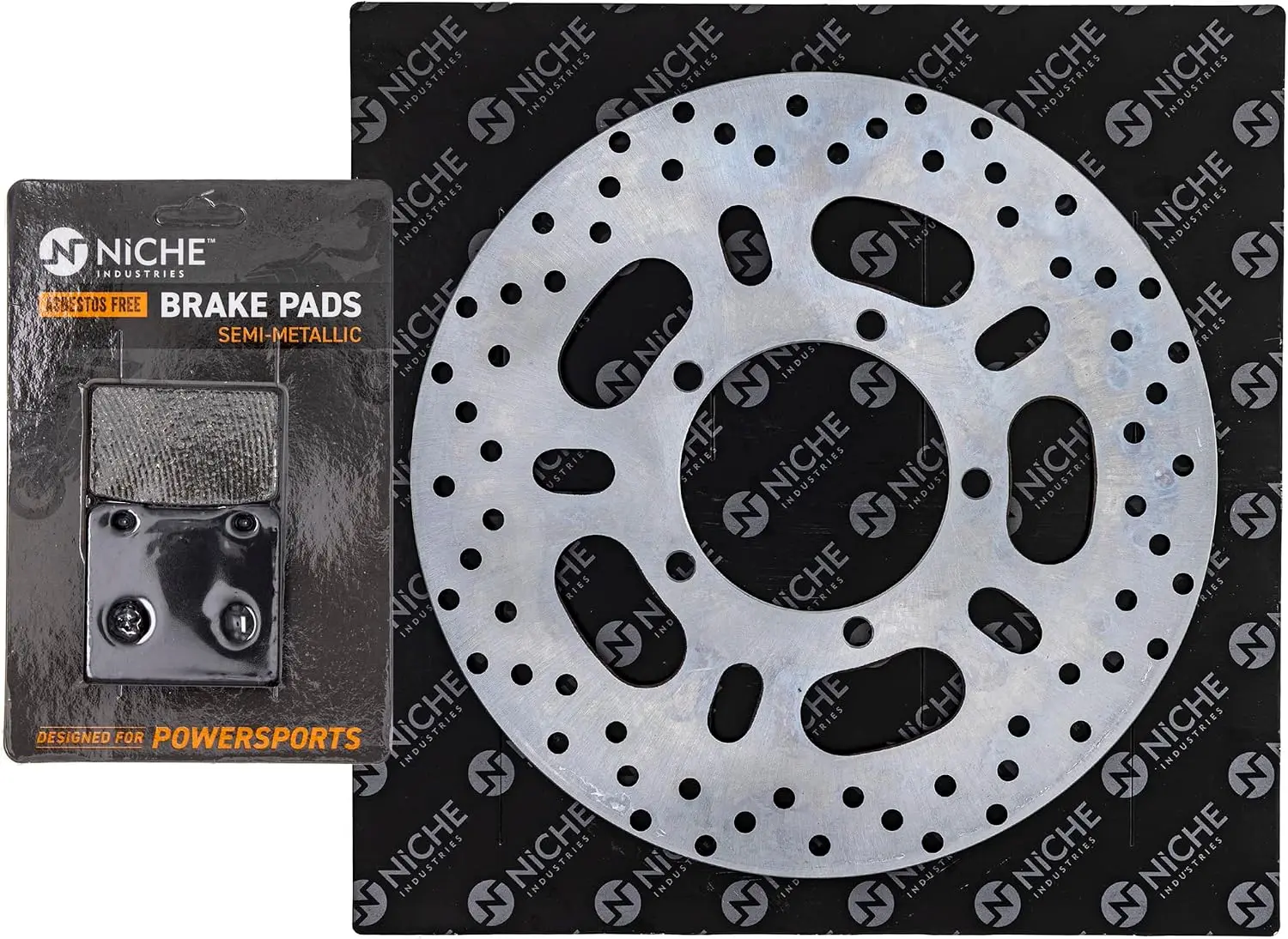 Front Brake Rotor Pad Kit For Semi Metallic Suzuki 59100-38820