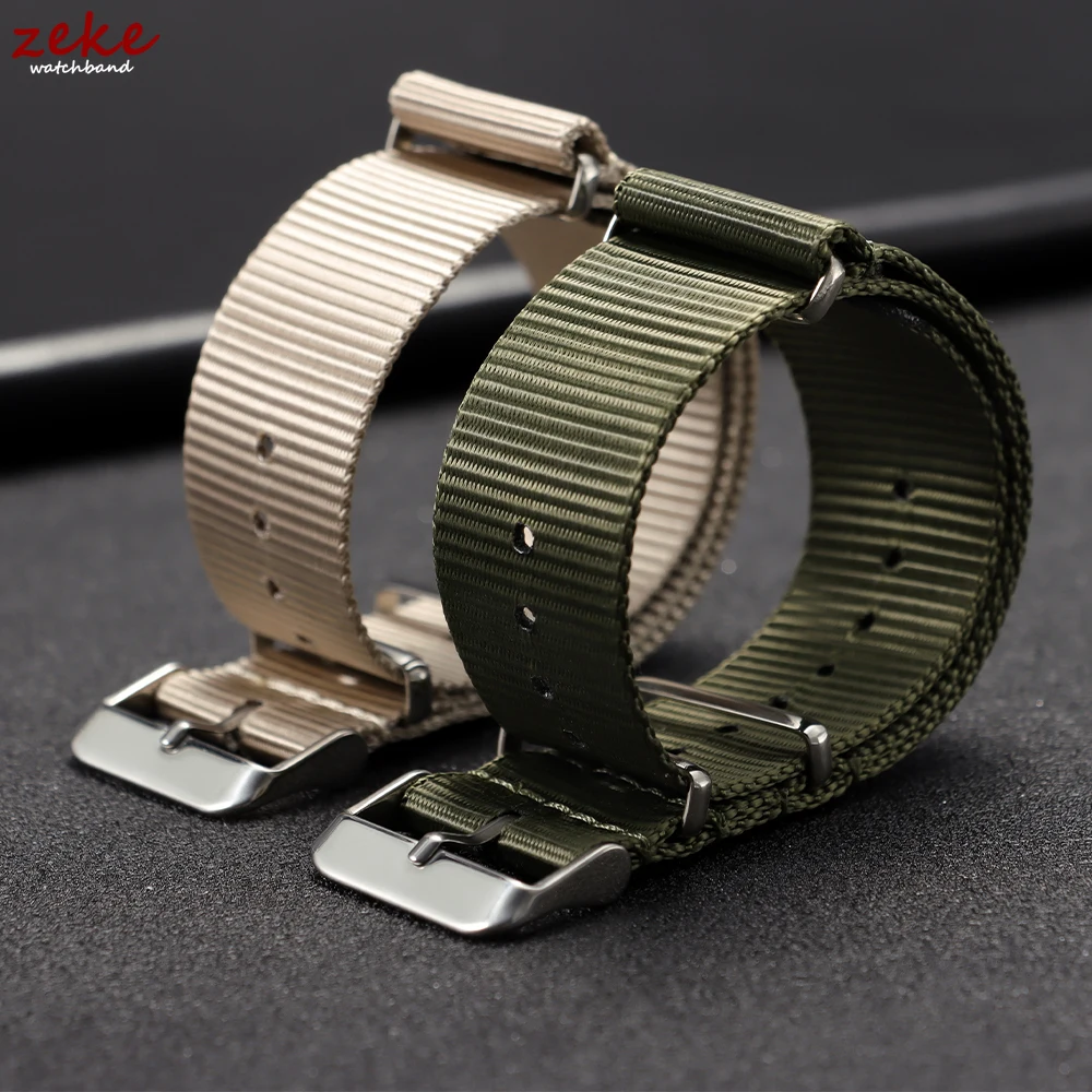 النايلون حزام (استيك) ساعة 18 مللي متر 20 مللي متر 22 مللي متر حزام ل أوميغا الساعات مريحة المنسوجة قماش الأشرطة العسكرية سوار رياضي الرجال النساء أحزمة #5