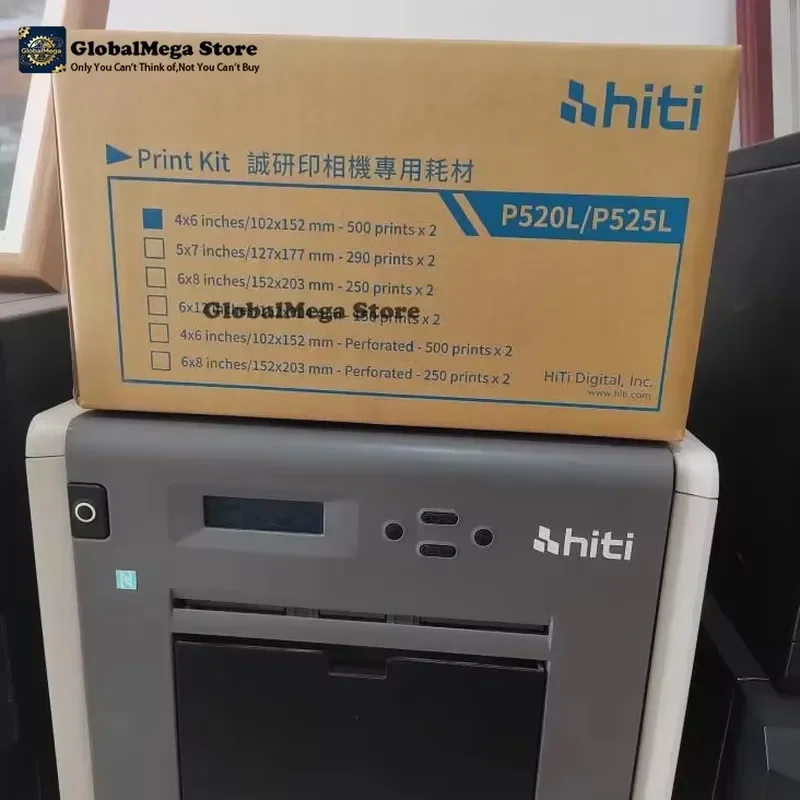 Hot Sale HiTi P520L & P525L Series 4x6 Ribbon & Photo Paper Media Set New Condition Compatible with HiTi Photo Printer P525L
