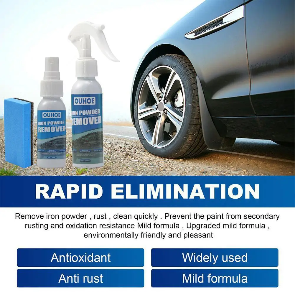 30/100ml Rust Remover Spray Maintenance Anti Rust Inhibitor Spray Car Converter Derusting Paint Metal Auto Cleaner Window D1C2