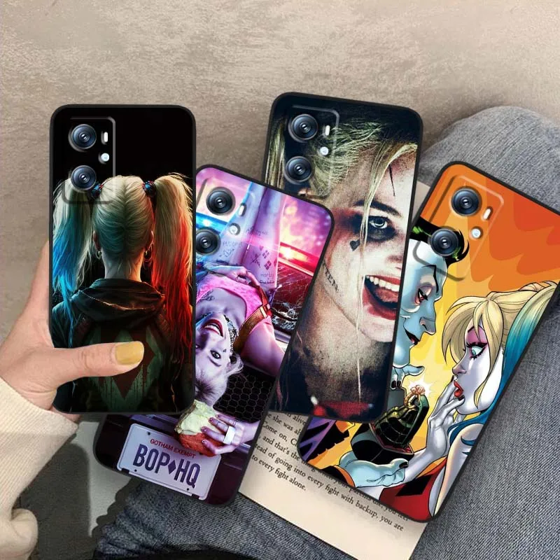 

Crazy H-Harley Q-Quinn sexy Phone Case For OPPO Reno 7 A96 A40 A58 5 6 Realme GT A74 A78 Neo2 A74 A78 Find X5 X3 X7 X8 Black