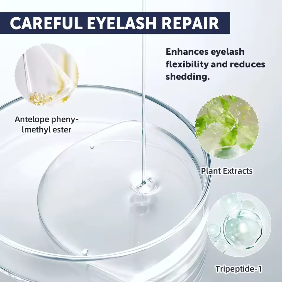 Siero per la crescita rapida delle ciglia 7 giorni Potenziatore naturale delle ciglia Più lungo Più pieno Più spesso Curling Lash Trattamento Prodotti per la cura degli occhi Trucco