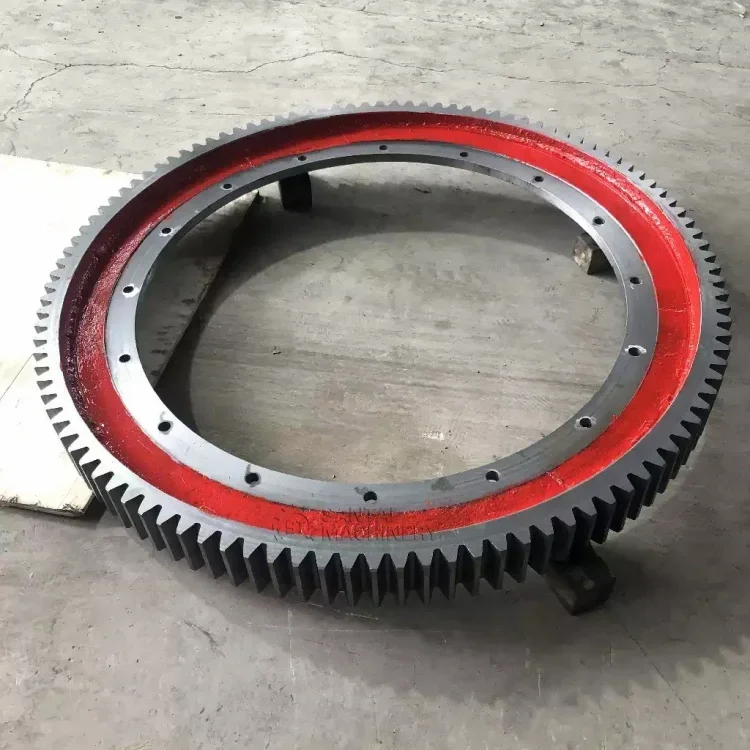 Henan Manufacturers Manufacturing Cast Steel Gear Ring Rotary Kiln Cooling Machine Spur Gears