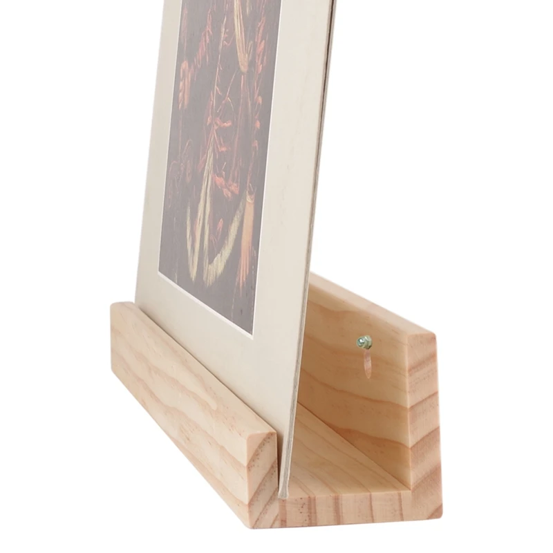 Vinyl Record Stand Display Wall Mount Solid Wood Album Shelf Bracket Hanging Storage LP Holder