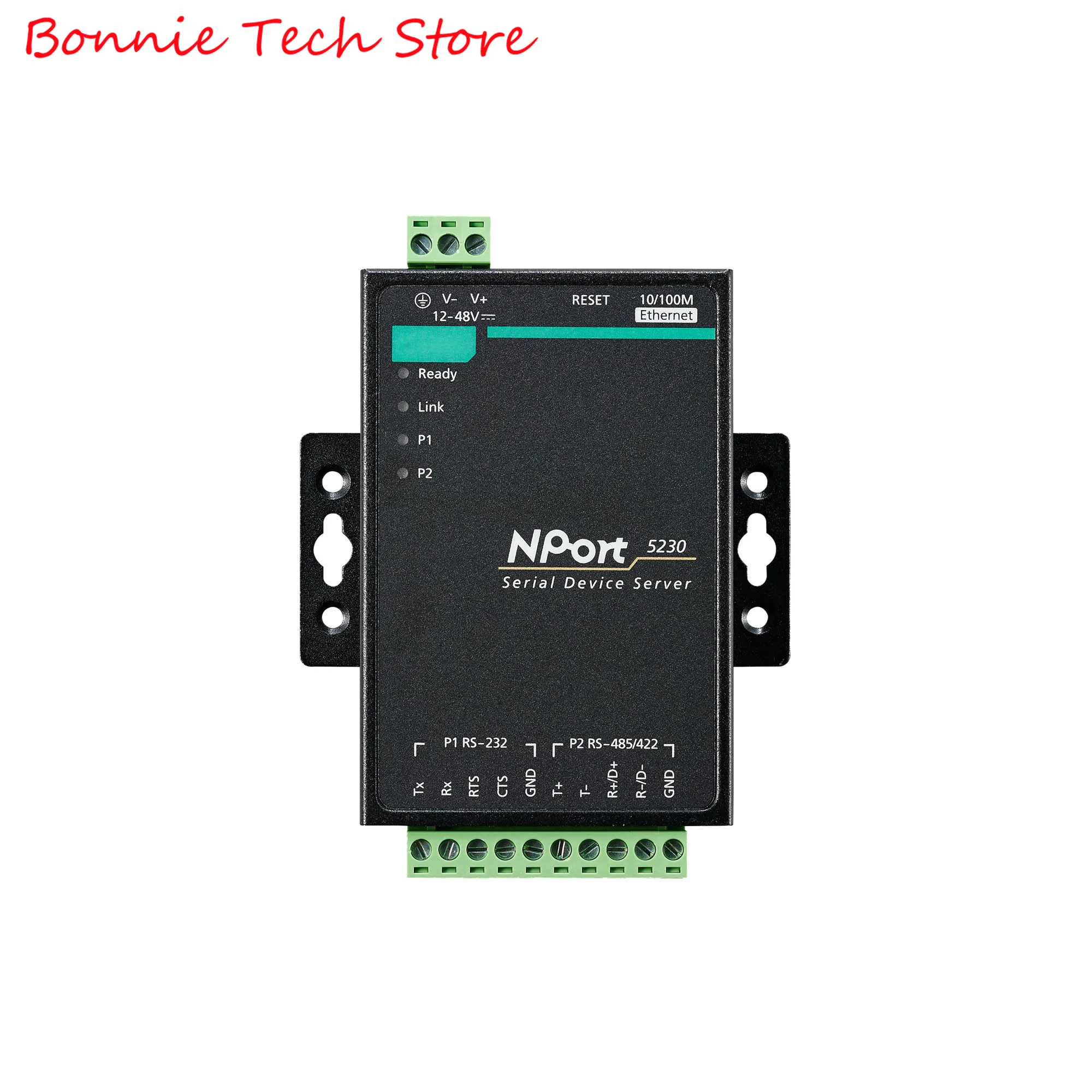 NPort5230 for Moxa NPort 5200 Series General Device Servers, 2-port Device Server with 1 RS-232 Port and 1 RS-422/485 Port