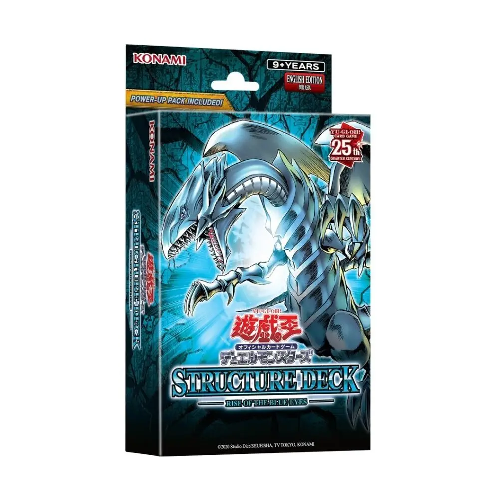 Yu-Gi-Oh Deck Estrutural do Jogo, Ascensão dos Olhos Azuis, Asiático, Ilusão dos Magos das Trevas, Inglês SELADO, Coleção de Brinquedos, 2024