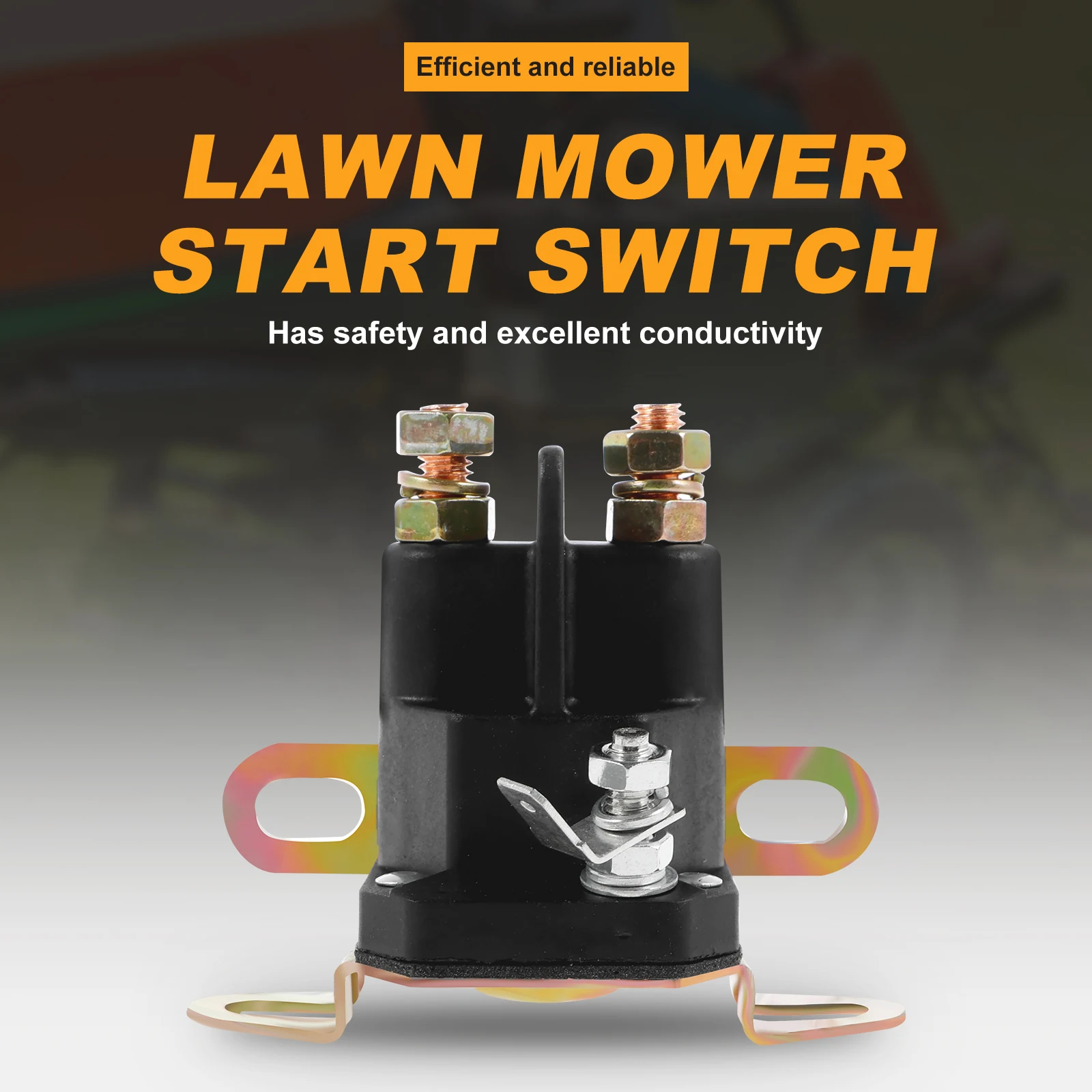 2PCS Rasaerba Avviamento Solenoide Sicuro Impermeabile Zero Turn Rasaerba Avviamento Solenoide Relè Rasaerba Trattore per Gas Precedente