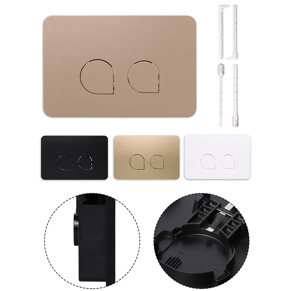 Minimalist Aesthetic Efficient Dual Flush System Water Conservation Modern Toilet Flush Plate Toilet Flush Plate