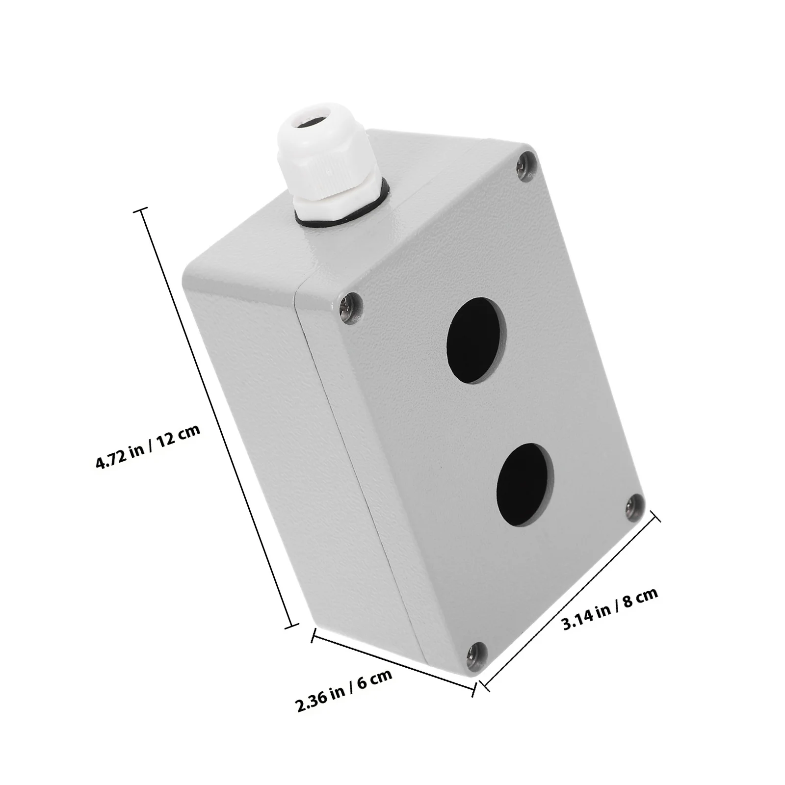 Aluminum Control Box Metal Emergency Stop Switch Push Button Station Electrical Project Button Control Case Durable