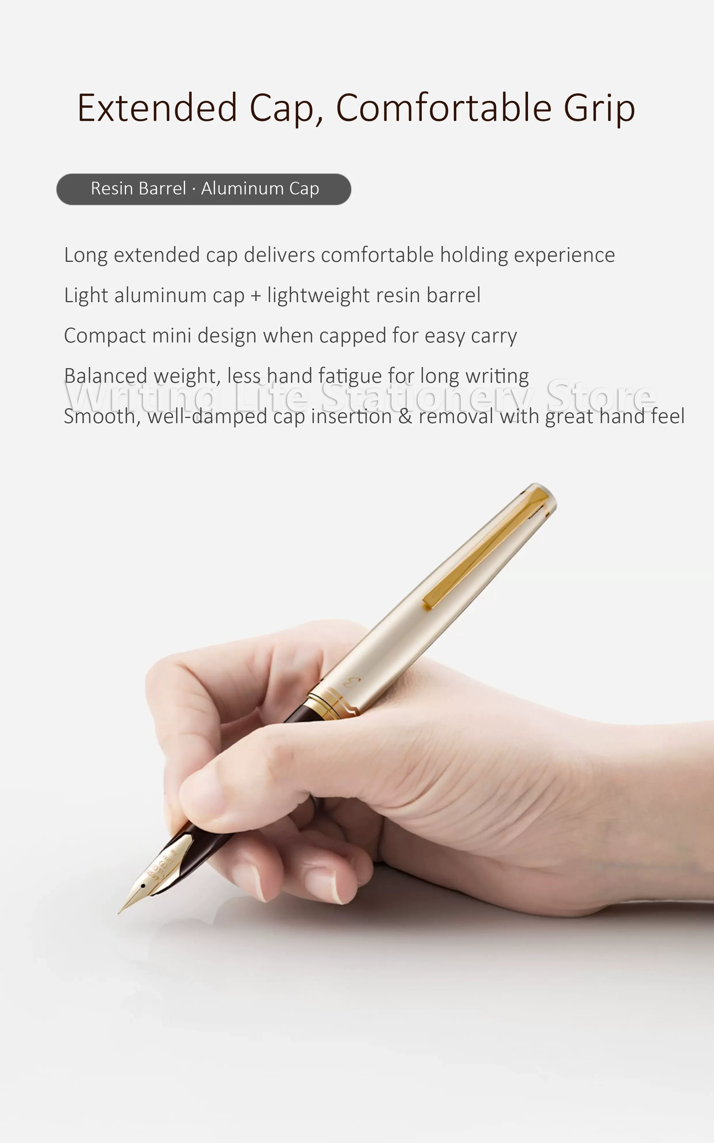 Original Japan Pilot Elite 95s Stift Jubiläumsausgabe 14K Goldspitze Taschenformat Goldstift Unterschriftsgeschenk für Frauen – Detail 6