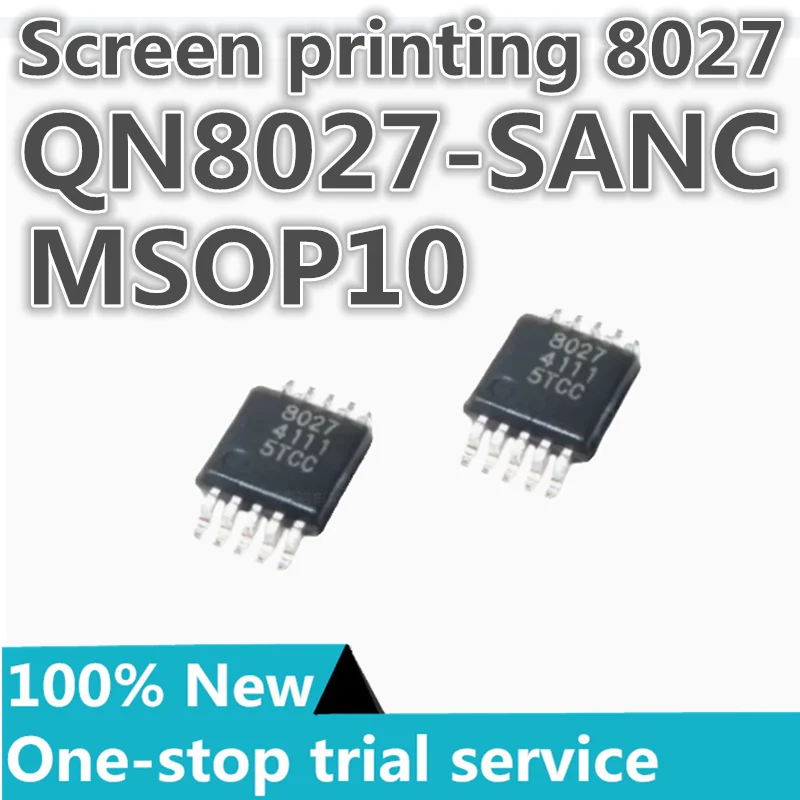 10-100PCS %New QN8027 QN8027-SANC QN8035-SANE QN8035 MSOP10 FM transmitter chip IC