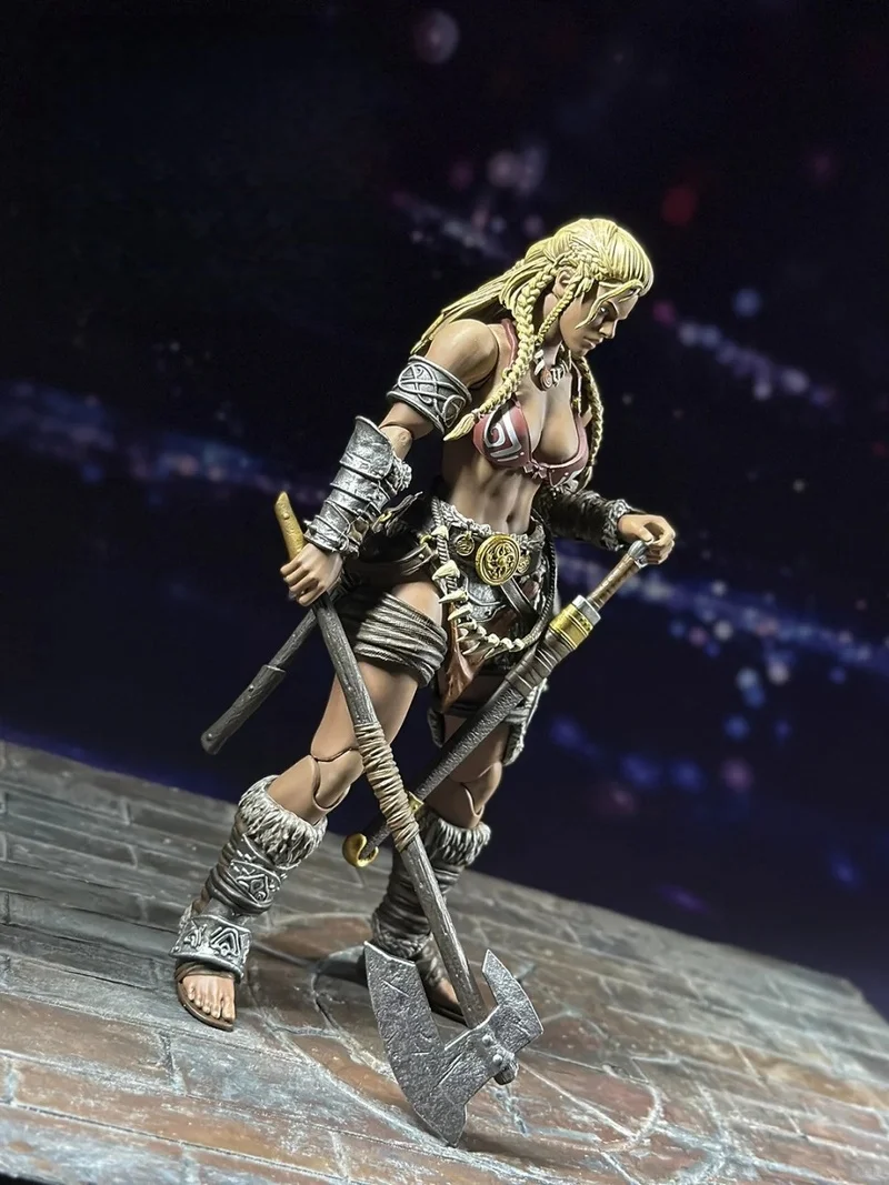 Em estoque xesray luta para glória 1/12 figura de ação combates 2025 evento exclusivo ouro hildr anime modelo presentes do feriado brinquedos