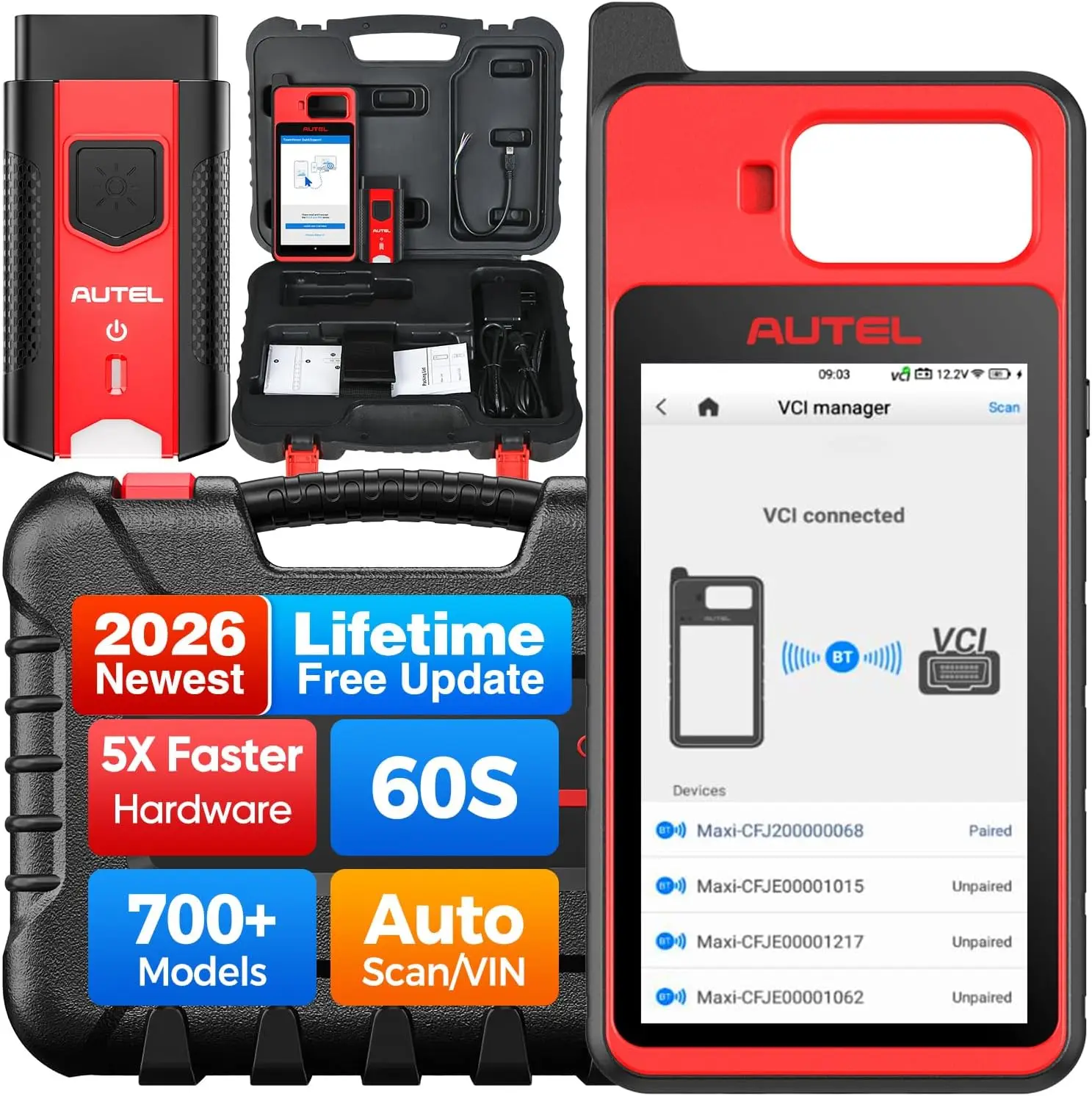 

Универсальный программатор ключей Autel MaxiIM KM100X, инструмент для создания транспондерных ключей и иммобилайзеров, обучение IMMO, аналогичен KM100.