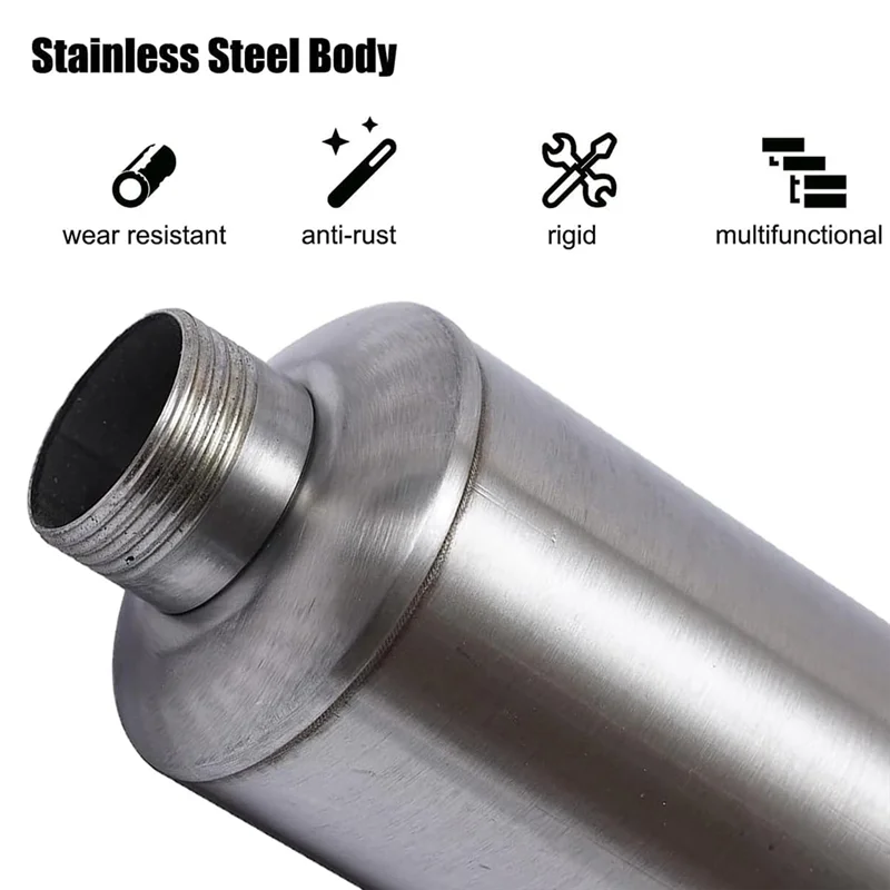 ABRE-Stainless Steel Grouting-Gun With 2 Nozzles, Hand Caulk-Gun For Tile And Cement Caulking Tool