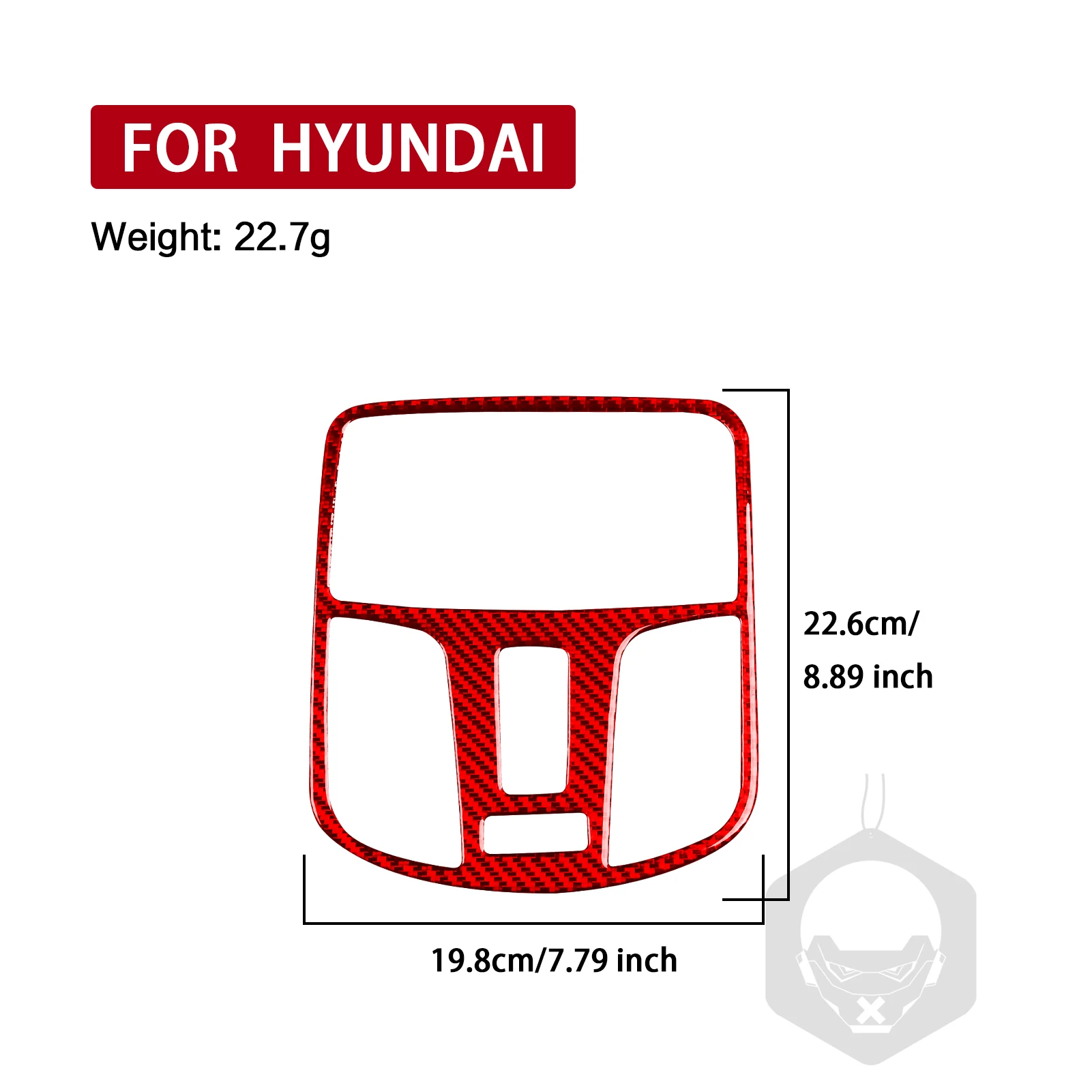 

Roof Reading Light Sunroof Control Button Panel Frame Interior Decor Sticker Carbon Fiber Car Parts FOR Hyundai Kona 2018-2023