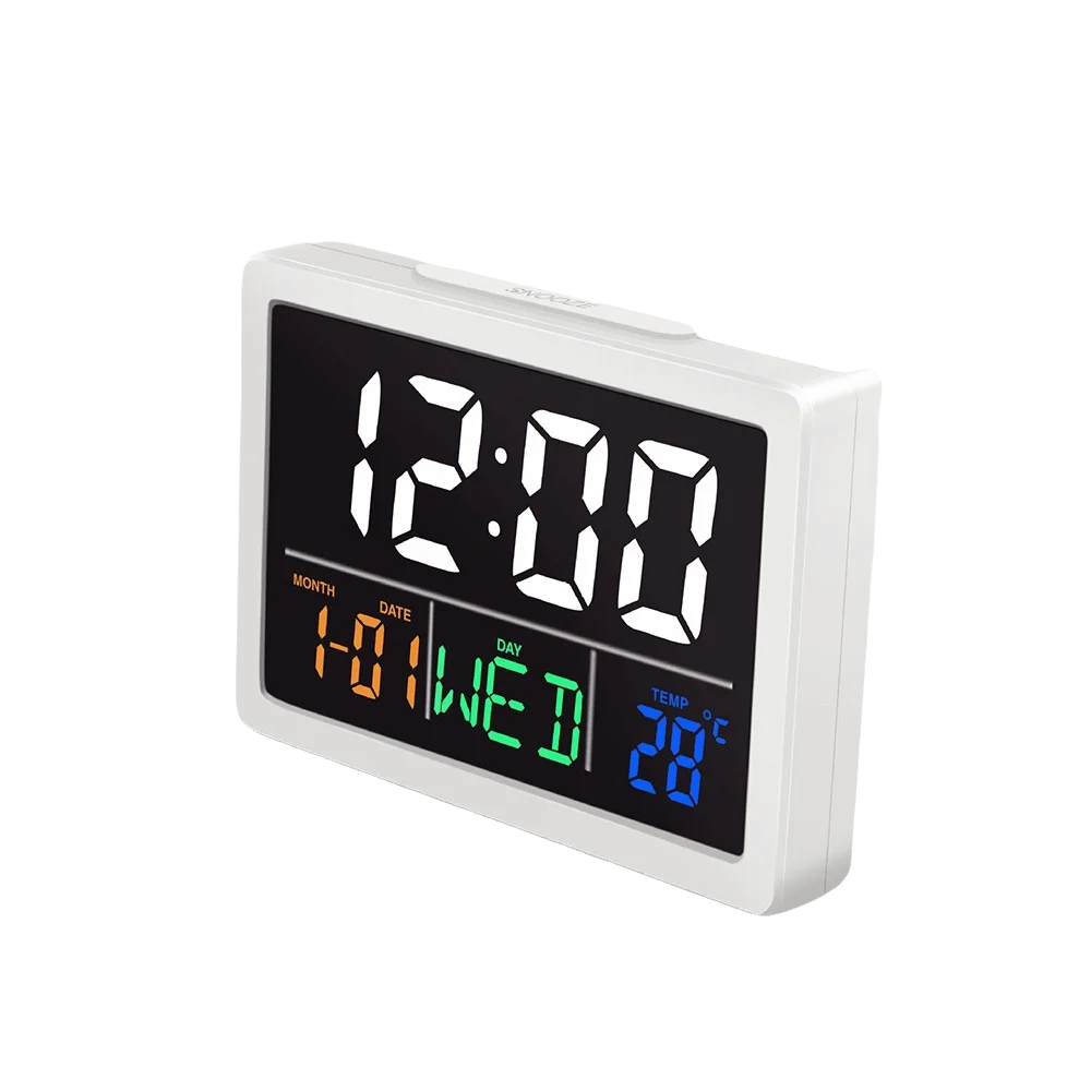 Multifunctional Digital Alarm Clock LED Display Temperature Display LCD Display Clock Large Screen Alarm Function