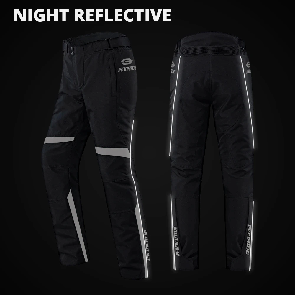 Pantalones de motocicleta con rodillera para hombre, equipo de protección, pantalones de Motocross, accesorios de motocicleta