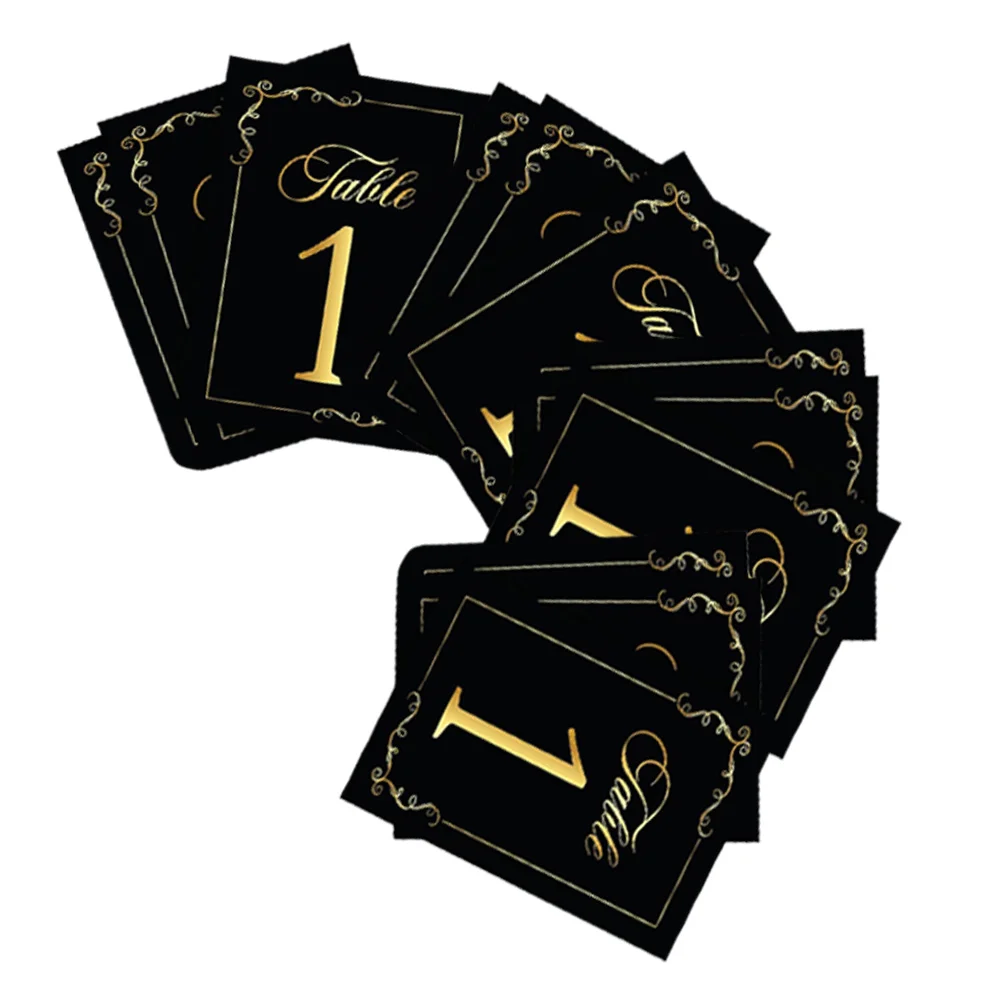

30 Pcs White Round Table Numbers Card Digital Wedding Decor Cards Dining Paper Jam Banquet