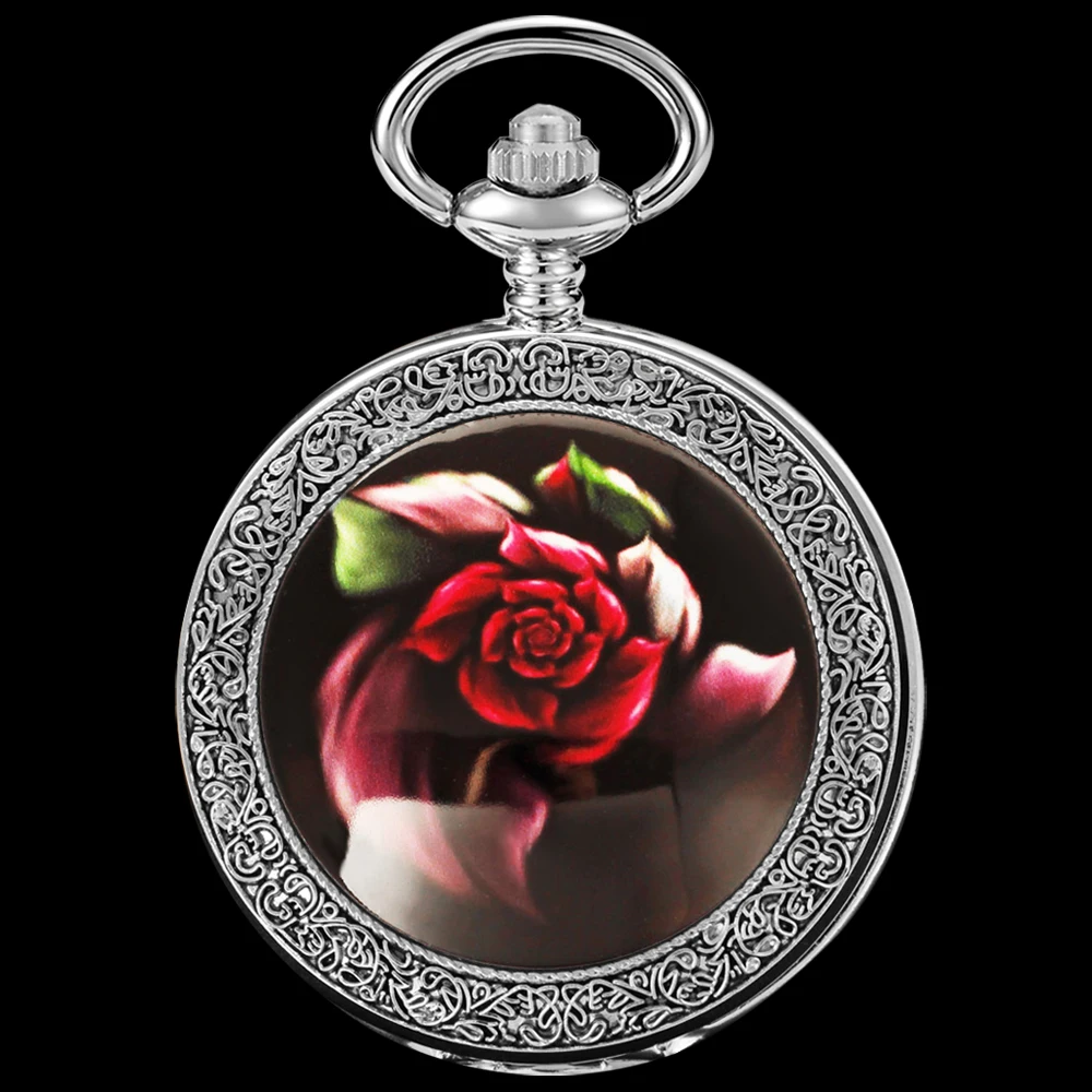 Quartz Pocket Watch Retro Digital Display with Chain Necklace Pendant Pocket Clock