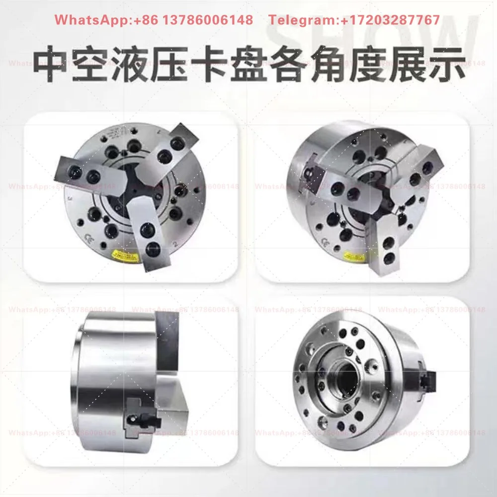 6 inch hollow solid 46 machine 160 6 inch hydraulic chuck hydraulic power chuck three claws full set