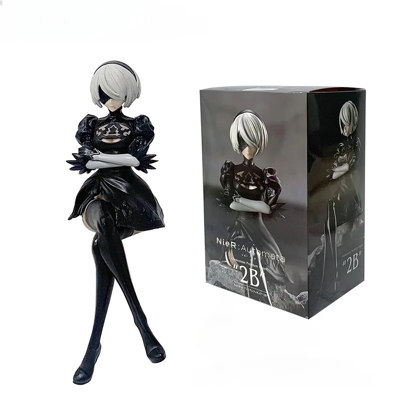 15CM NieR:Automata Yorha No. 2 figuras de acción de Anime de PVC, modelo de colección, adorno, modelo de dibujos animados de Anime, juguete para regalo