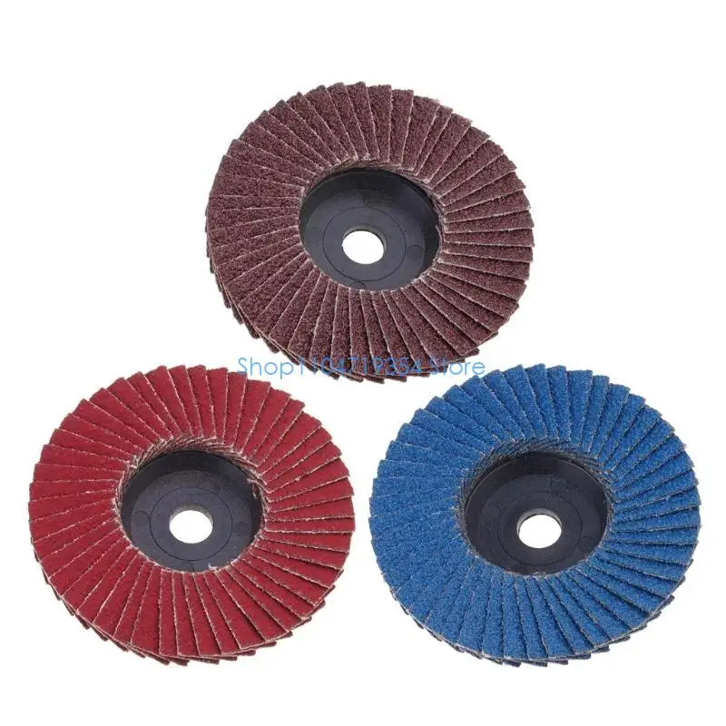 0XLD Multifunction 3/6x Flap Disc Sanding Disc 75mm 80 Grit Polishing Grinding