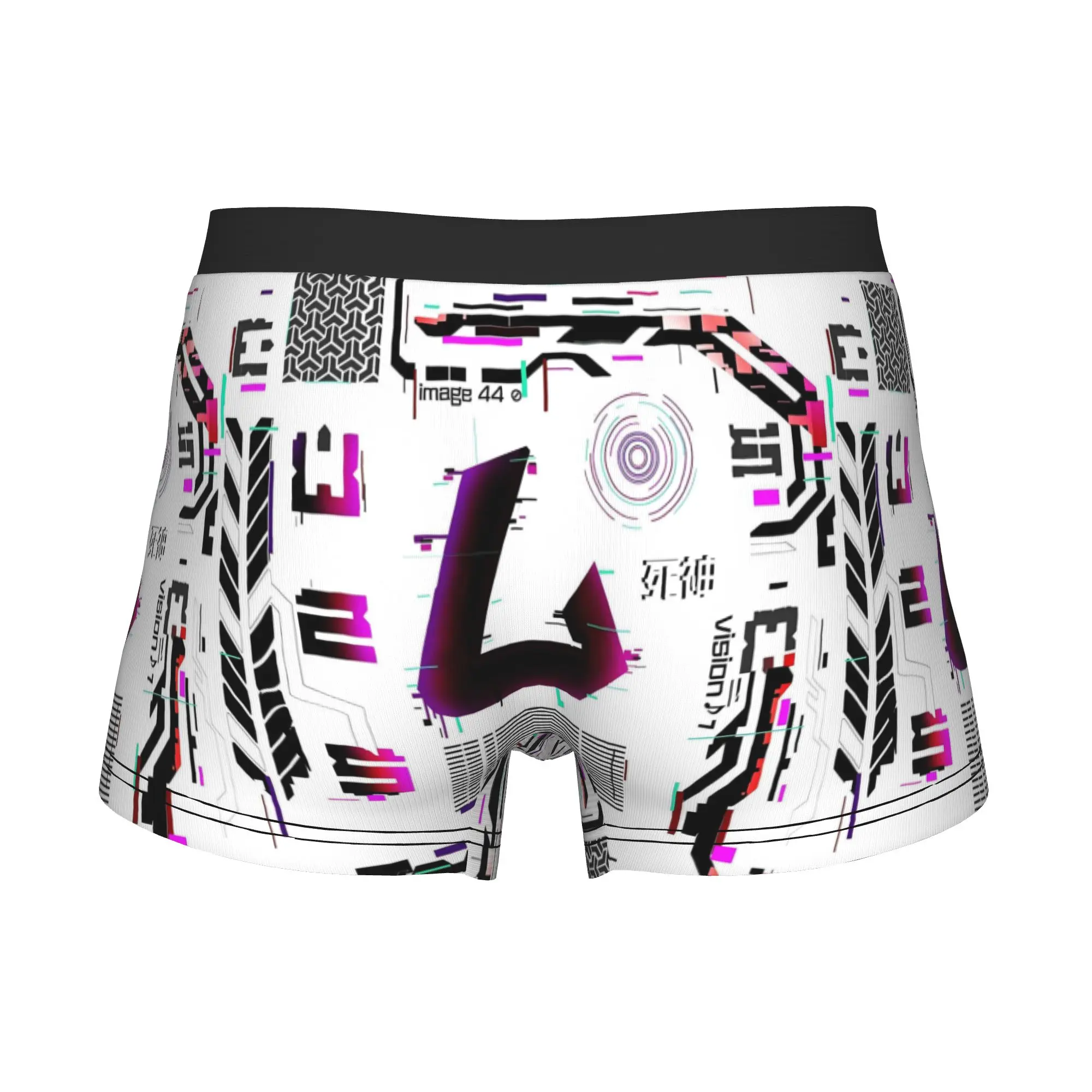 C-Cyberpunks Techwear  Boxer Shorts For Men 3D Printed Glitch Circuit Board Underwear Panties Briefs Breathable Underpants