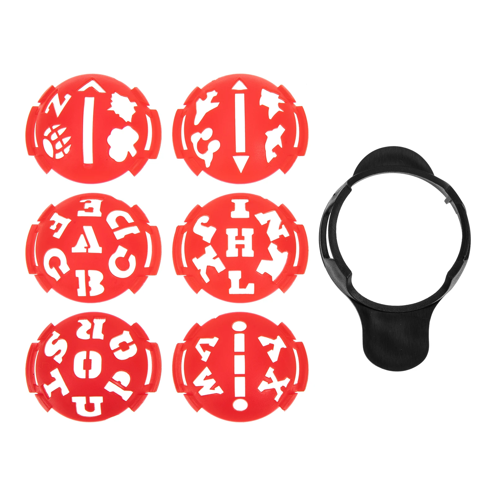 

Golf Alignment Tool Liner Ball Letter Pattern Marker Golfing Line Maker Drawer for Balls Training Equipment ABS Material