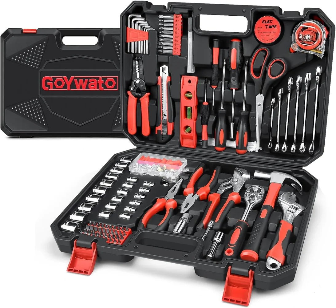 

Home Tool Kit 287PCs - Complete Repair General Hand Tool Set for Men Women - Household Tool Kit for Home Improvement