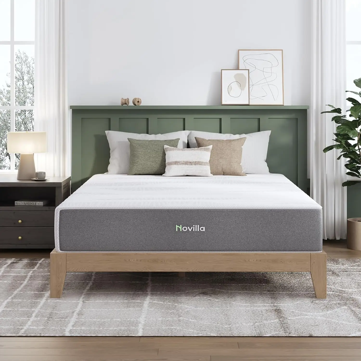 

Novilla Queen Mattress, 12 Inch Gel Memory Foam Queen Size Mattress in a Box, Breathable Soft Cover for Cool, Peaceful Sleep,