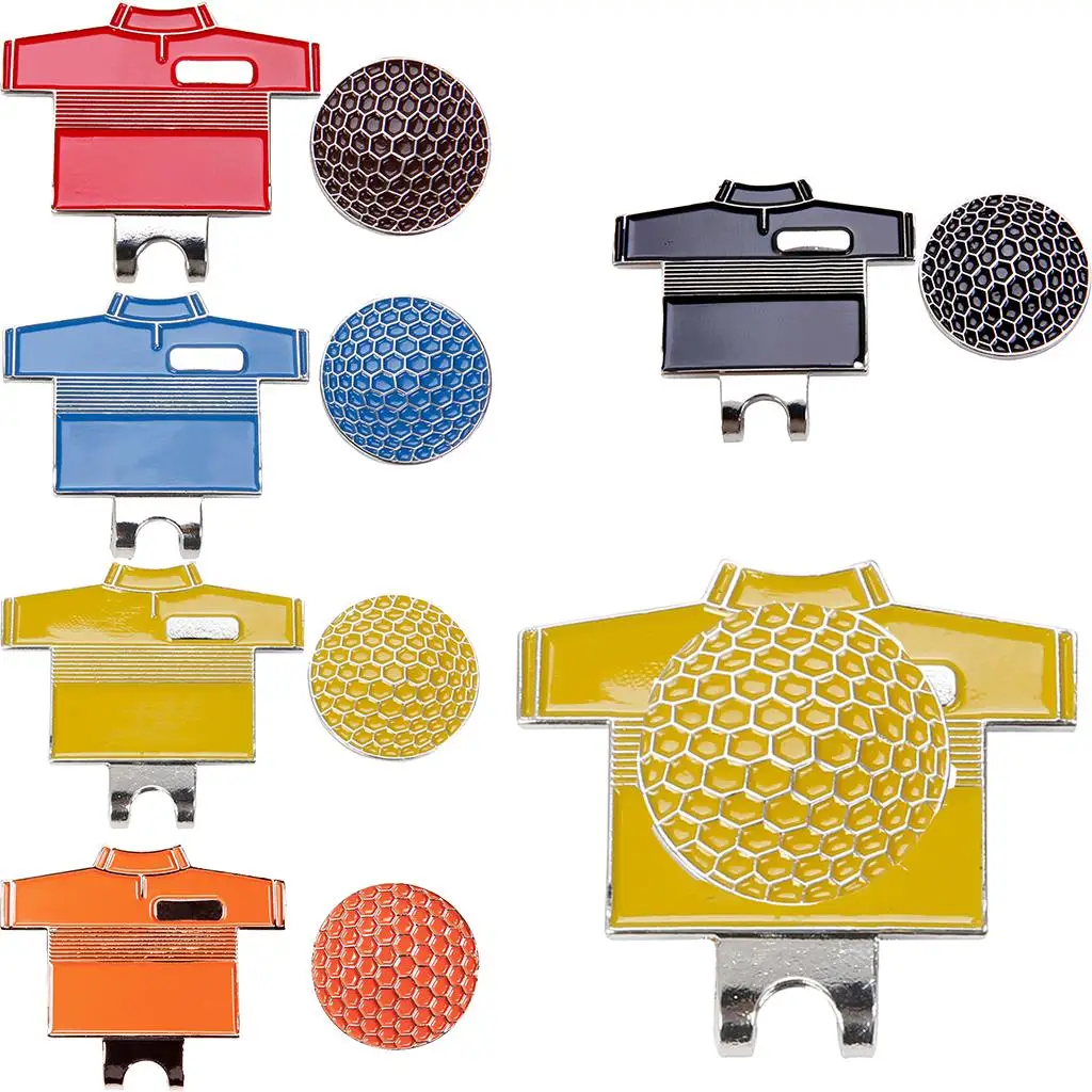 Golf Hat Magnet Ball Marker Detachable Metal Clip Golf Accessories for Caps Belts Pockets and Bags