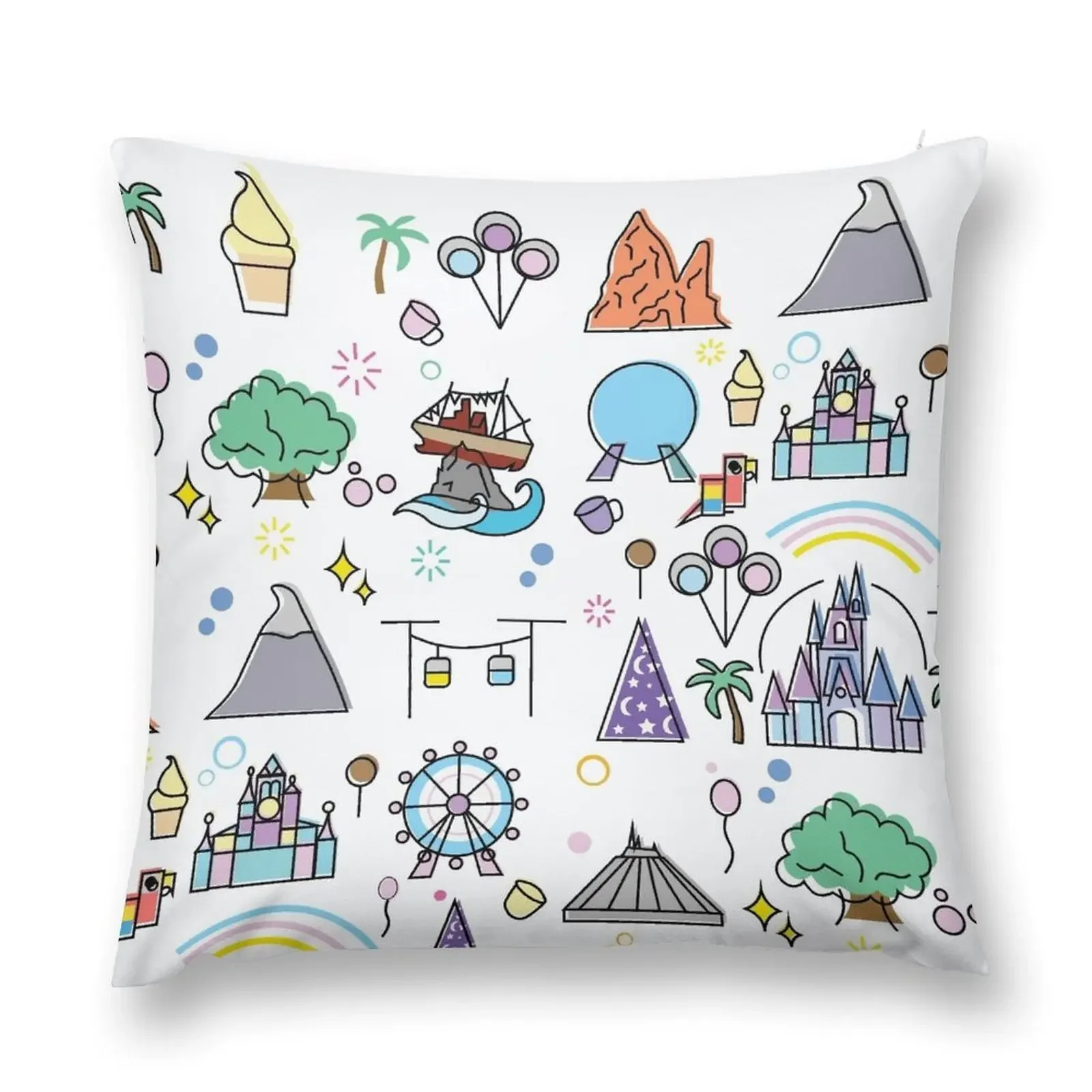 Happiest Place Throw Pillow sleeping pillows Sofa Cushion christmas cushions covers pillow