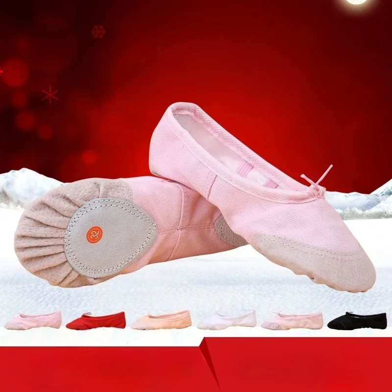 

Детская балетная танцевальная обувь для взрослых, тренировочная обувь для йоги, китайская танцевальная обувь с кошачьими лапами, удобная легкая подошва